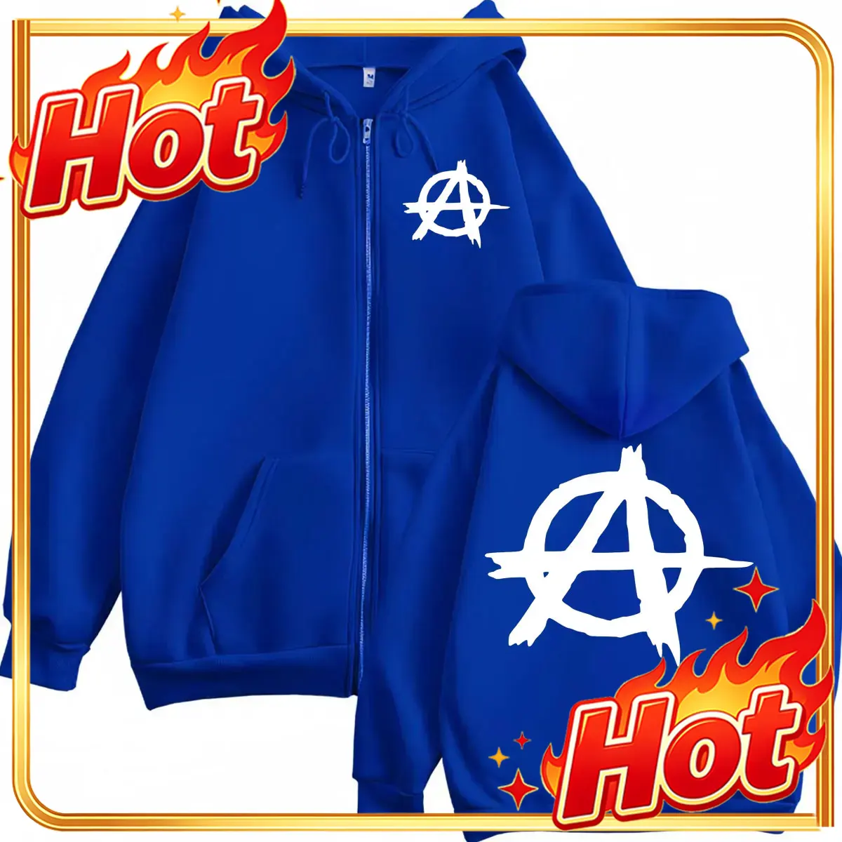 TV Series Sons of Anarchy Logo - Mens Fashion Zip Up Hoodies 评论和价格
