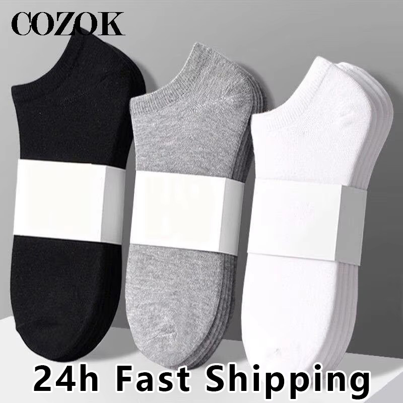 10pcs=5 Pairs Mens Socks Casua - Socks Ankle Men 评论和价格