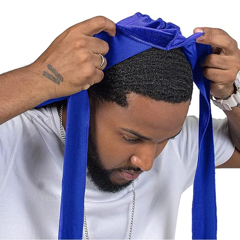 kkjoy Unisex Velvet Durags Ban - Men'S Fashion With Hat 评论和价格