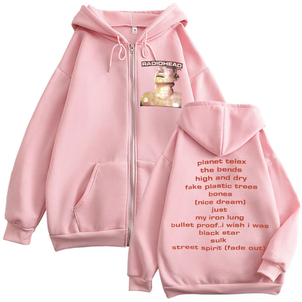 Rock Band Radiohead Music Albu - Mens Fashion Zip Up Hoodies 评论和价格