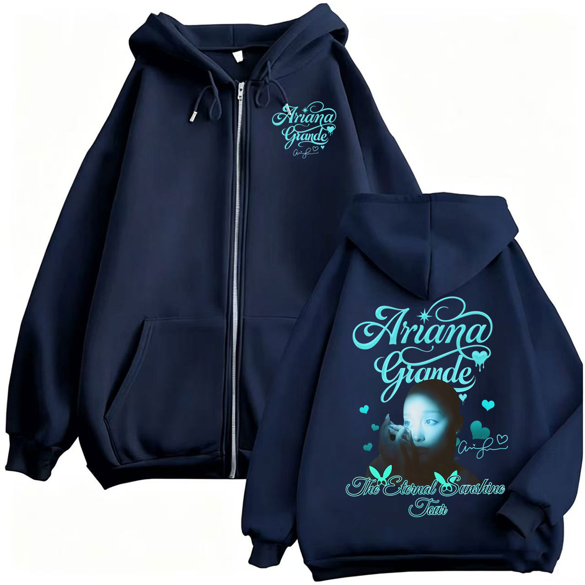 Ariana Grande Eternal Sunshine - Mens Fashion Zip Up Hoodies 评论和价格