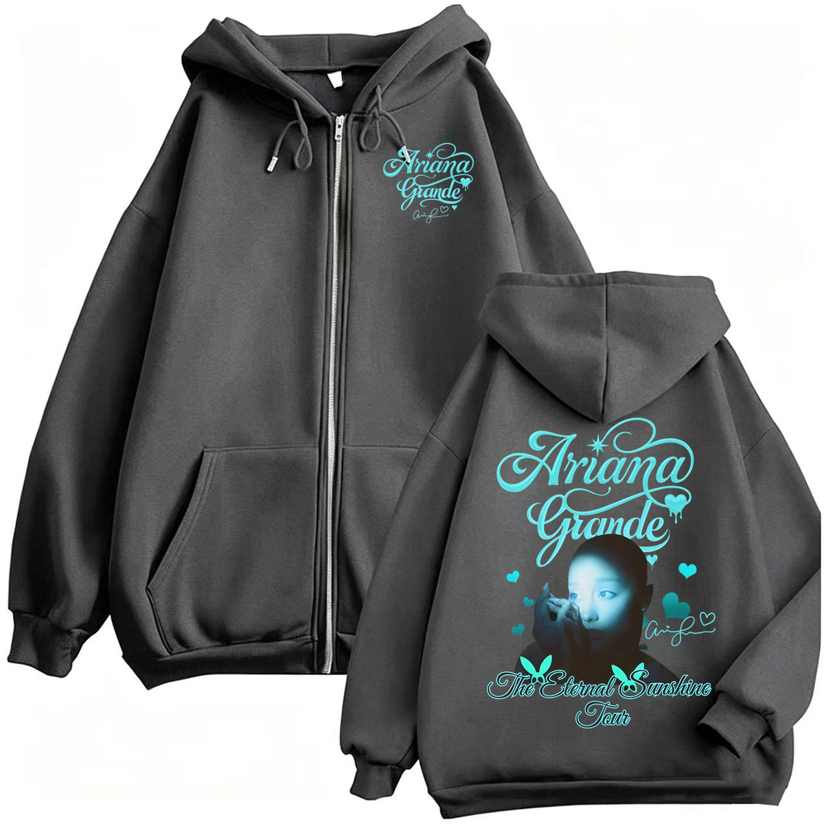 Ariana Grande Eternal Sunshine - Mens Fashion Zip Up Hoodies 评论和价格