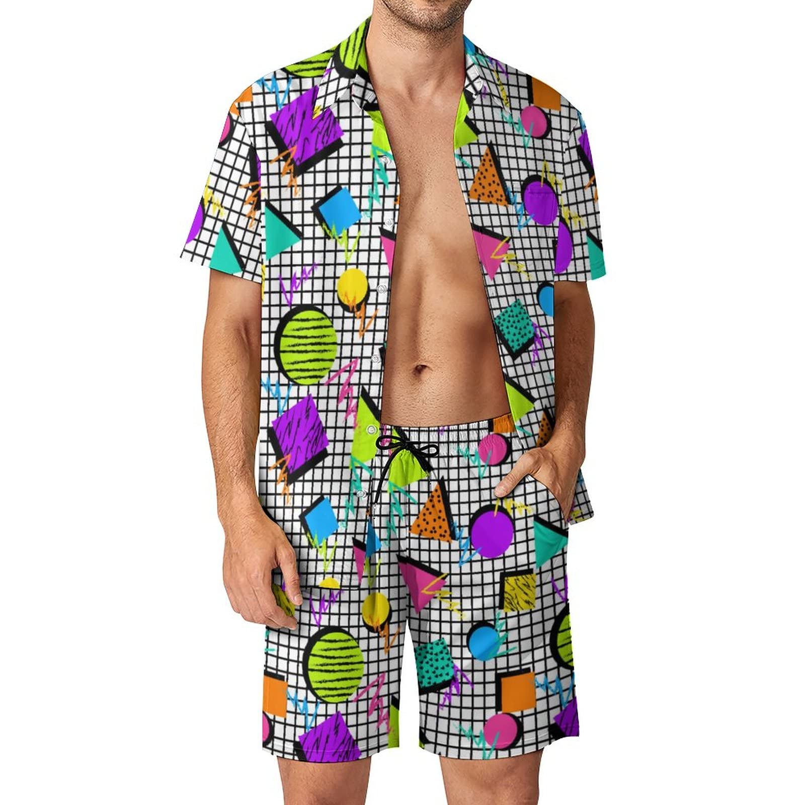 Summer Irregular Geometric 3D  - Mens Fashion Clothes 评论和价格