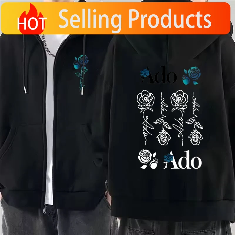 2026 Ado Graphic Printed Zippe - Mens Fashion Zip Up Hoodies 评论和价格
