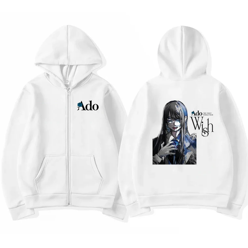 2026 Ado Graphic Printed Zippe - Mens Fashion Zip Up Hoodies 评论和价格