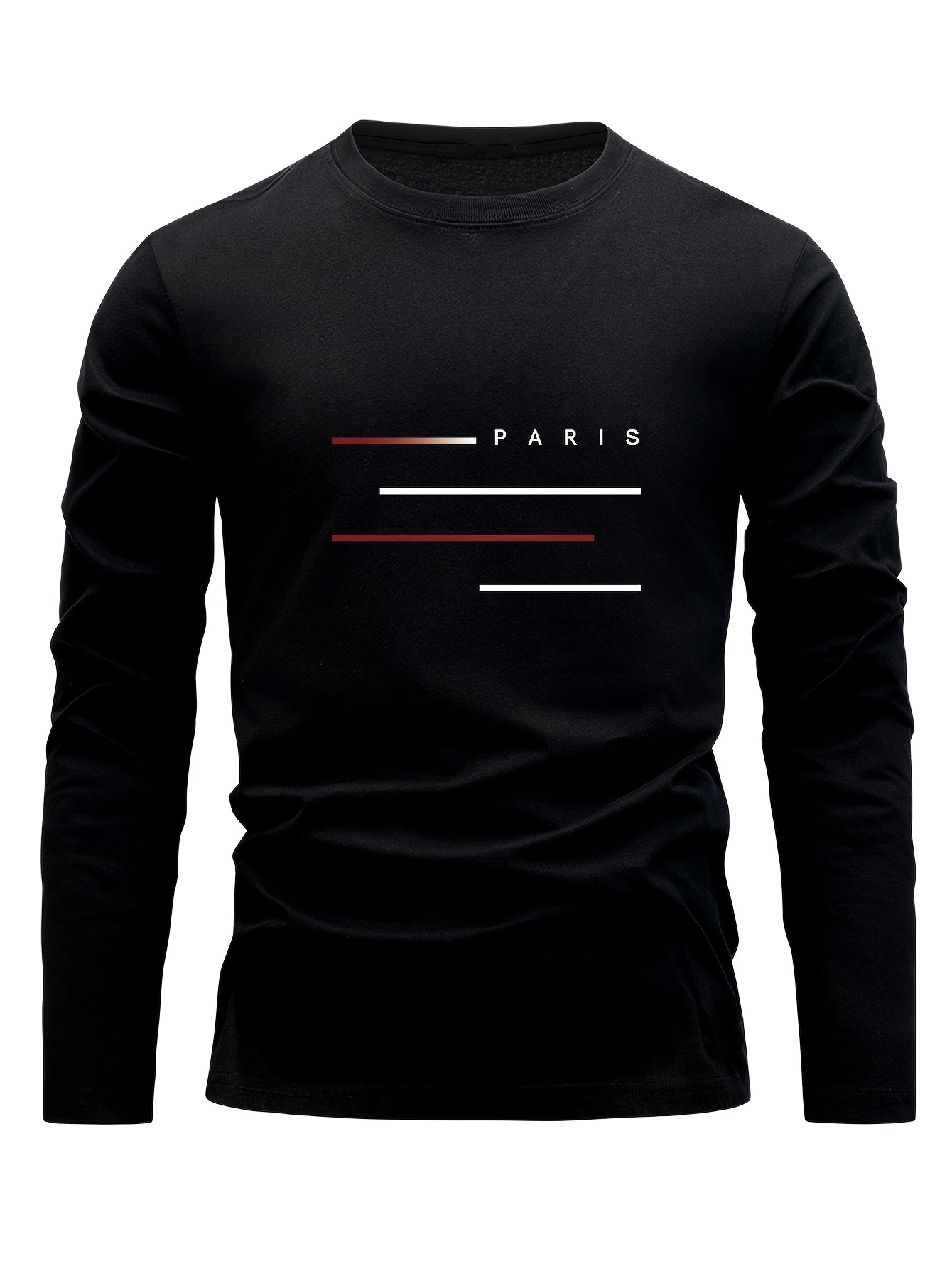 100% Cotton Men's Long Sleeved - Men'S Fashion T Shirts 评论和价格