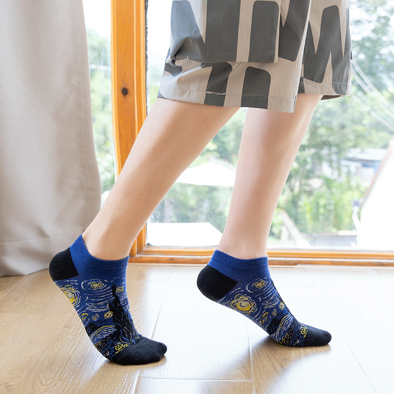 1/5 Pairs Combed Cotton Ankle  - Socks Ankle Men 评论和价格