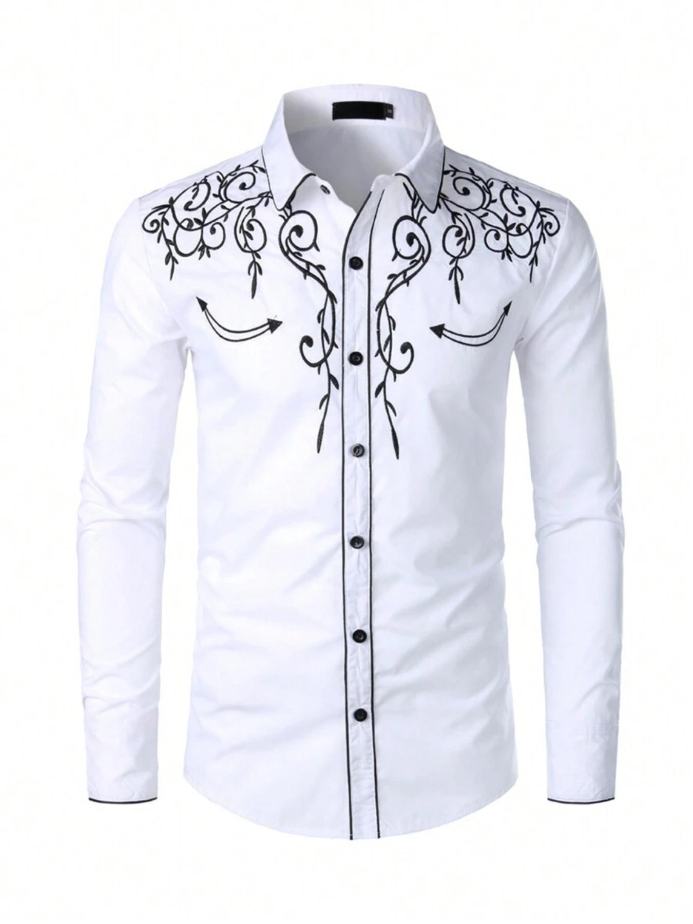 Fashion Western Style Embroide - Mens Fashion Clothes 评论和价格